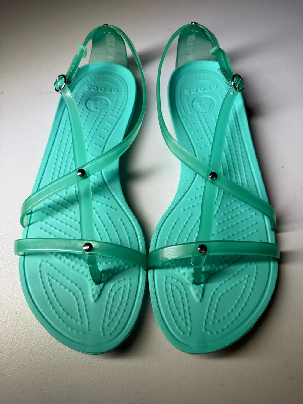 CROCS Women's Really Sexi Flip Sandals in “Island Green
